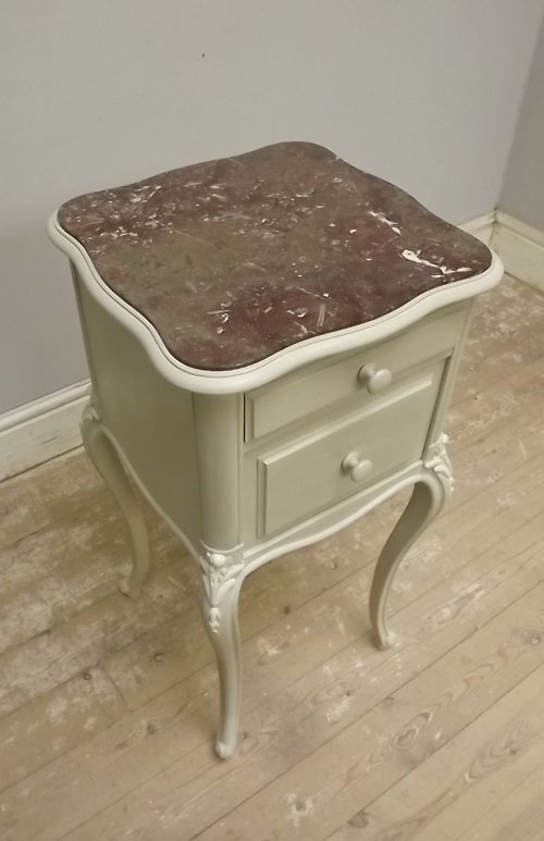 french antique bedside table